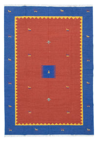 Kelim Modern Teppich 200x300cm - orange – product image