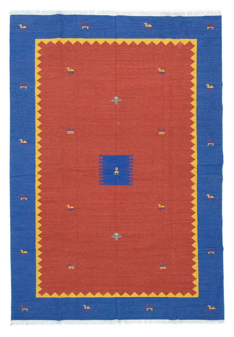 Kelim Modern Teppich 200x300cm - orange