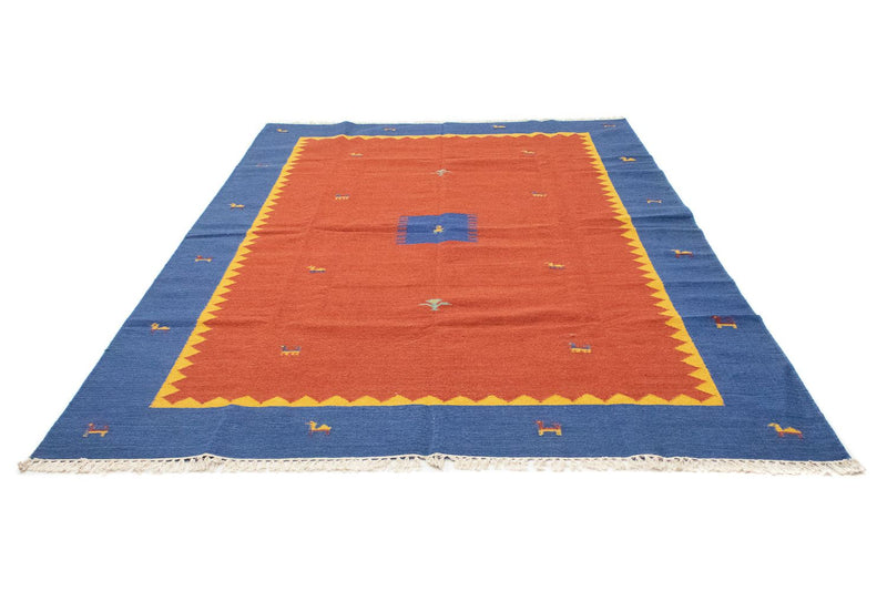 Kelim Modern Teppich 200x300cm - orange