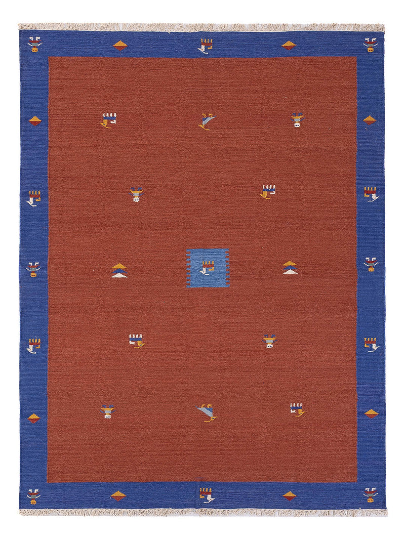 Kelim Modern Teppich 170x240cm - rost
