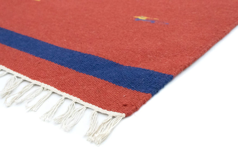 Kelim Modern Teppich 120x180cm - rot