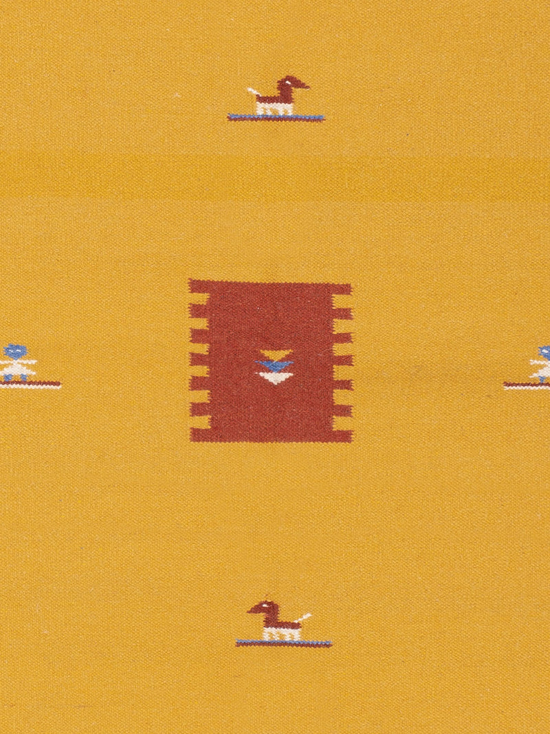 Kelim Teppich - Trendy - 170 x 240 cm - senfgelb
