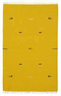 Kelim Modern Teppich 120x180cm - gelb – product image