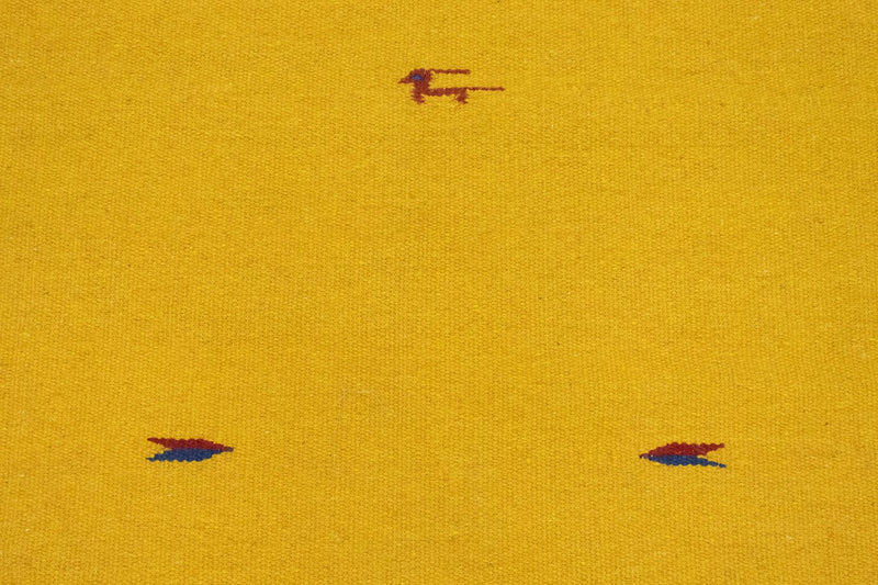 Kelim Modern Teppich 120x180cm - gelb