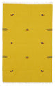 Kelim Modern Teppich 120x180cm - gelb