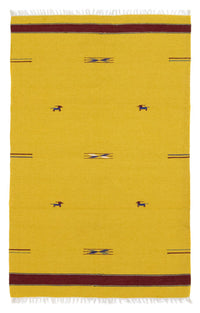Kelim Modern Teppich 120x180cm - gelb – product image