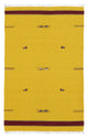 Kelim Modern Teppich 120x180cm - gelb