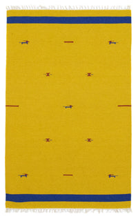 Kelim Modern Teppich 120x180cm - gelb – product image