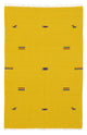 Kelim Modern Teppich 120x180cm - gelb