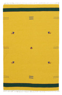 Kelim Modern Teppich 120x180cm - gelb – product image