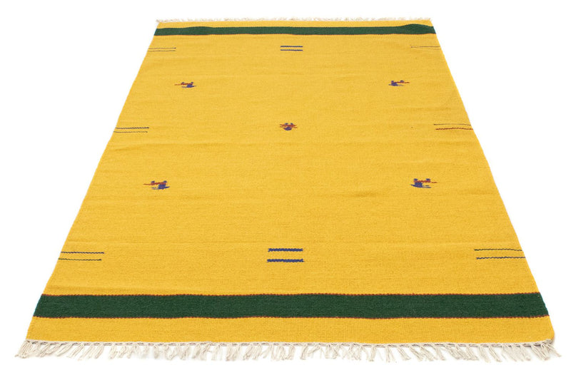 Kelim Modern Teppich 120x180cm - gelb