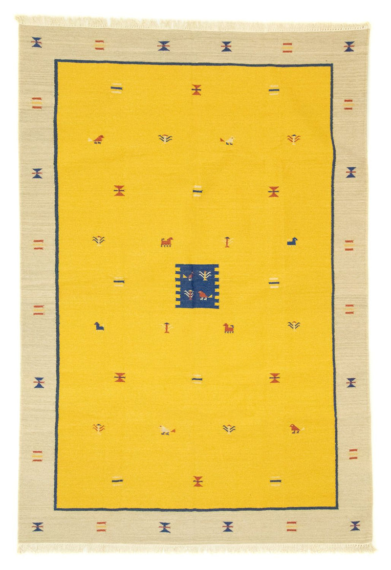 Kelim Teppich - Trendy 200 x 300 cm - gelb