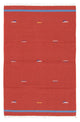 Kelim Teppich - Trendy 120 x 180 cm - rot