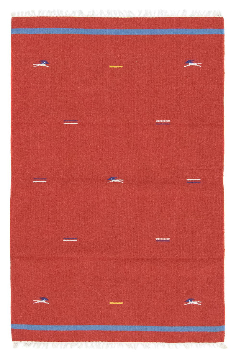 Kelim Teppich - Trendy 120 x 180 cm - rot
