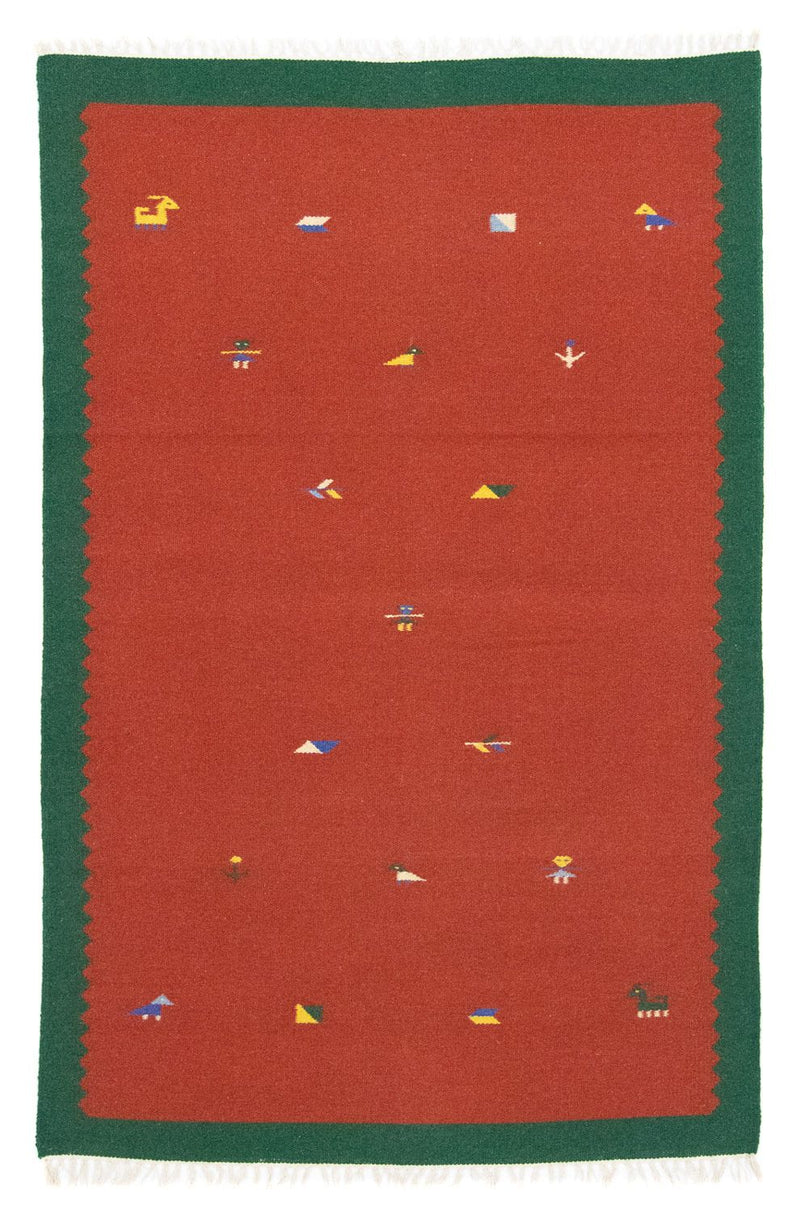 Kelim Teppich - Trendy 120 x 180 cm - rot