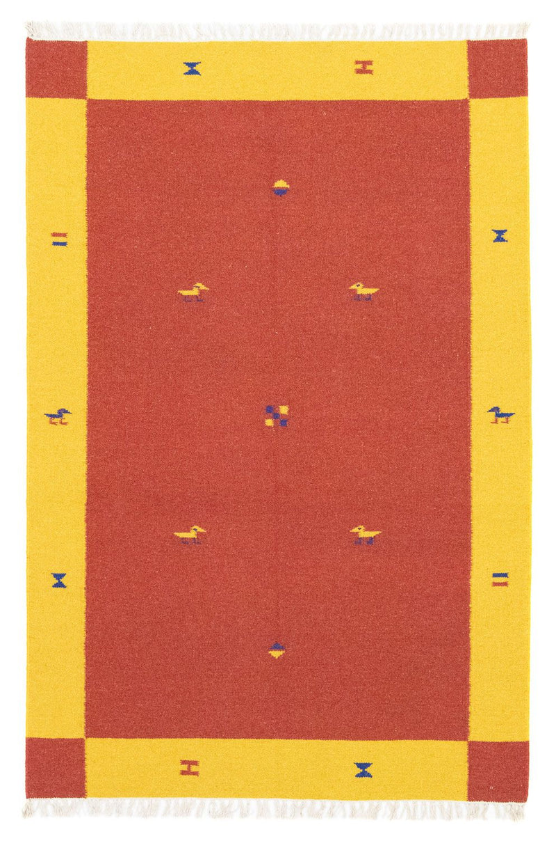 Kelim Modern Teppich 120x180cm - orange