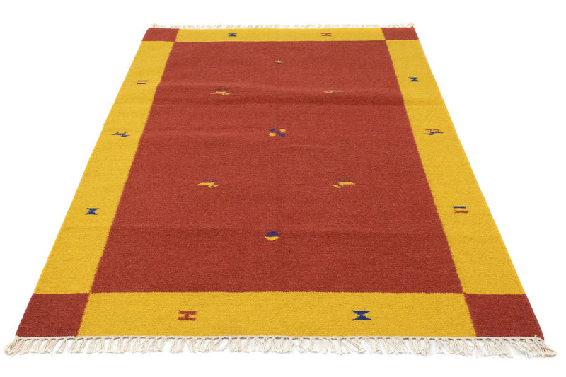 Kelim Modern Teppich 120x180cm - orange