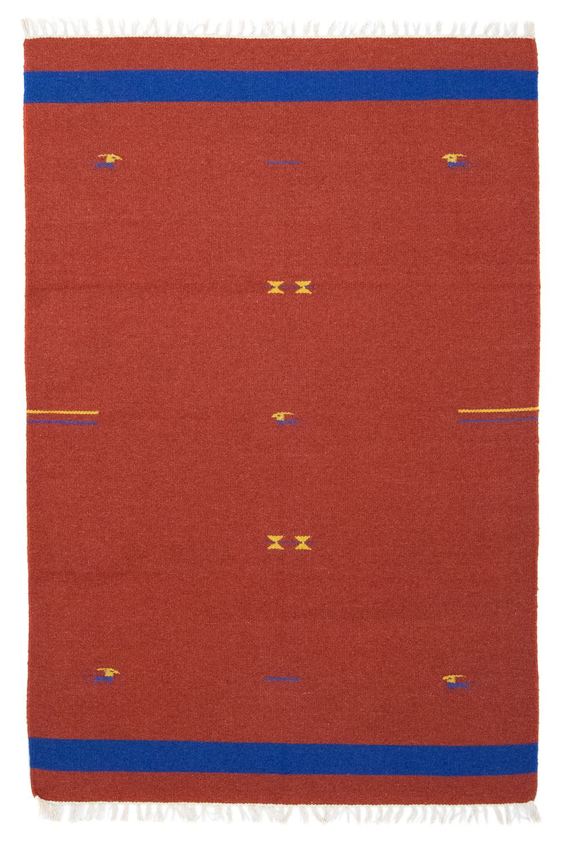 Kelim Teppich - Trendy 120 x 180 cm - rot