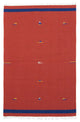 Kelim Modern Teppich 120x180cm - rot