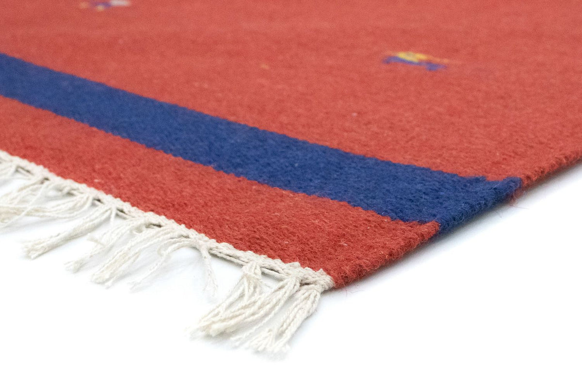 Kelim Modern Teppich 120x180cm - rot