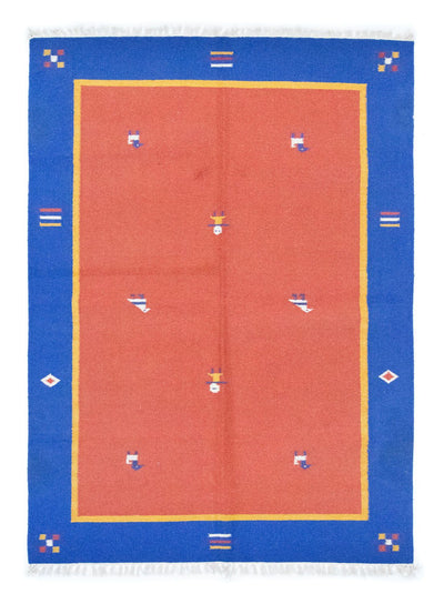 Kelim Modern Teppich 140x200cm - orange