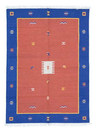Kelim Modern Teppich 140x200cm - rot