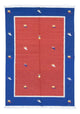 Kelim Modern Teppich 140x200cm - rot