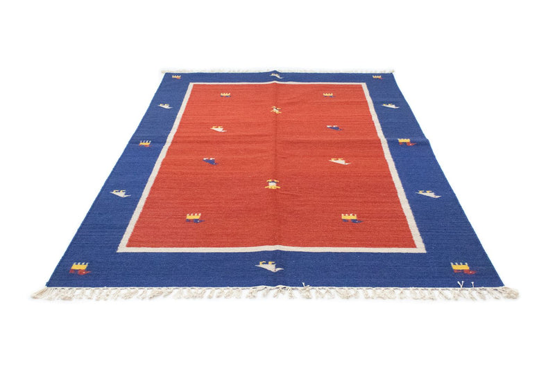 Kelim Modern Teppich 140x200cm - rot