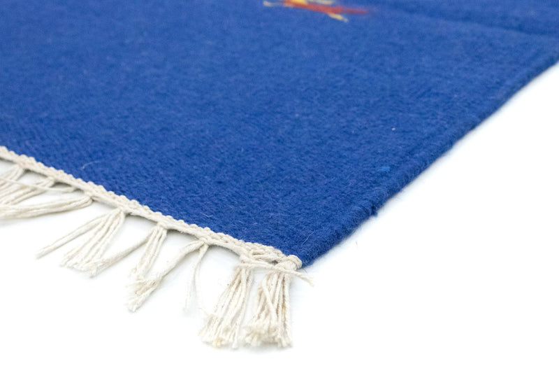 Kelim Teppich - Trendy 120 x 180 cm - blau