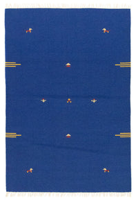 Kelim Modern Teppich 120x180cm - blau – product image