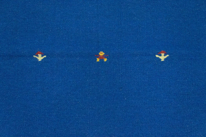 Kelim Modern Teppich 120x180cm - blau