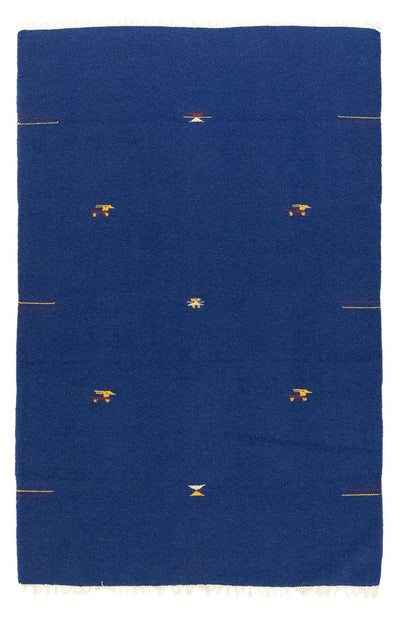 Kelim Modern Teppich 120x180cm - blau