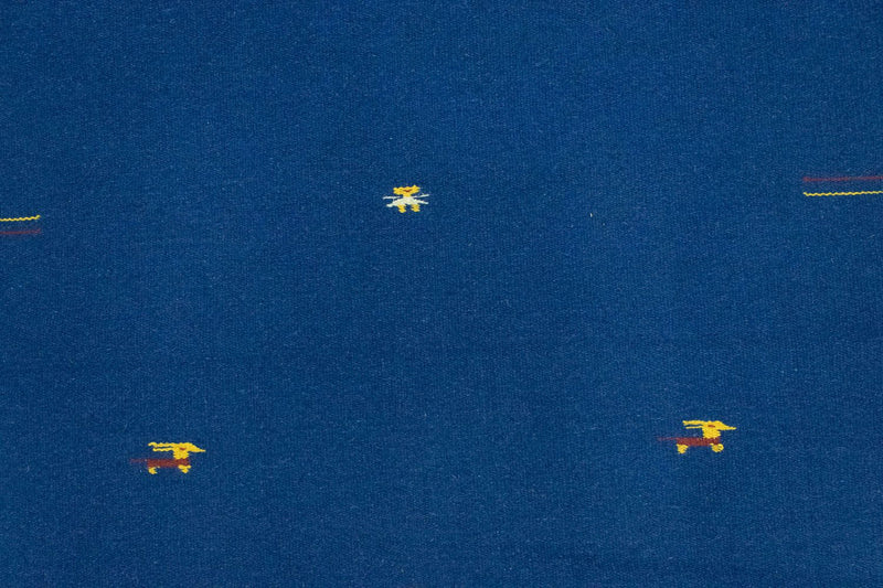 Kelim Modern Teppich 120x180cm - blau