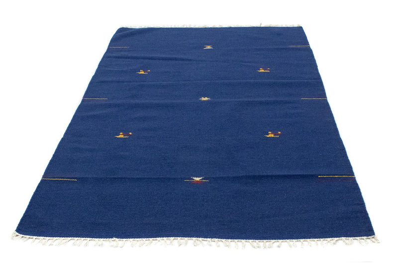 Kelim Modern Teppich 120x180cm - blau