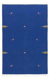 Kelim Modern Teppich 120x180cm - blau – product image