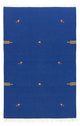 Kelim Modern Teppich 120x180cm - blau