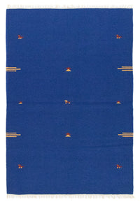 Kelim Modern Teppich 120x180cm - blau – product image