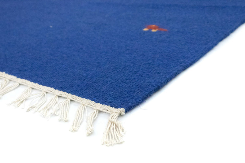 Kelim Modern Teppich 120x180cm - blau