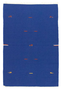 Kelim Modern Teppich 120x180cm - blau – product image
