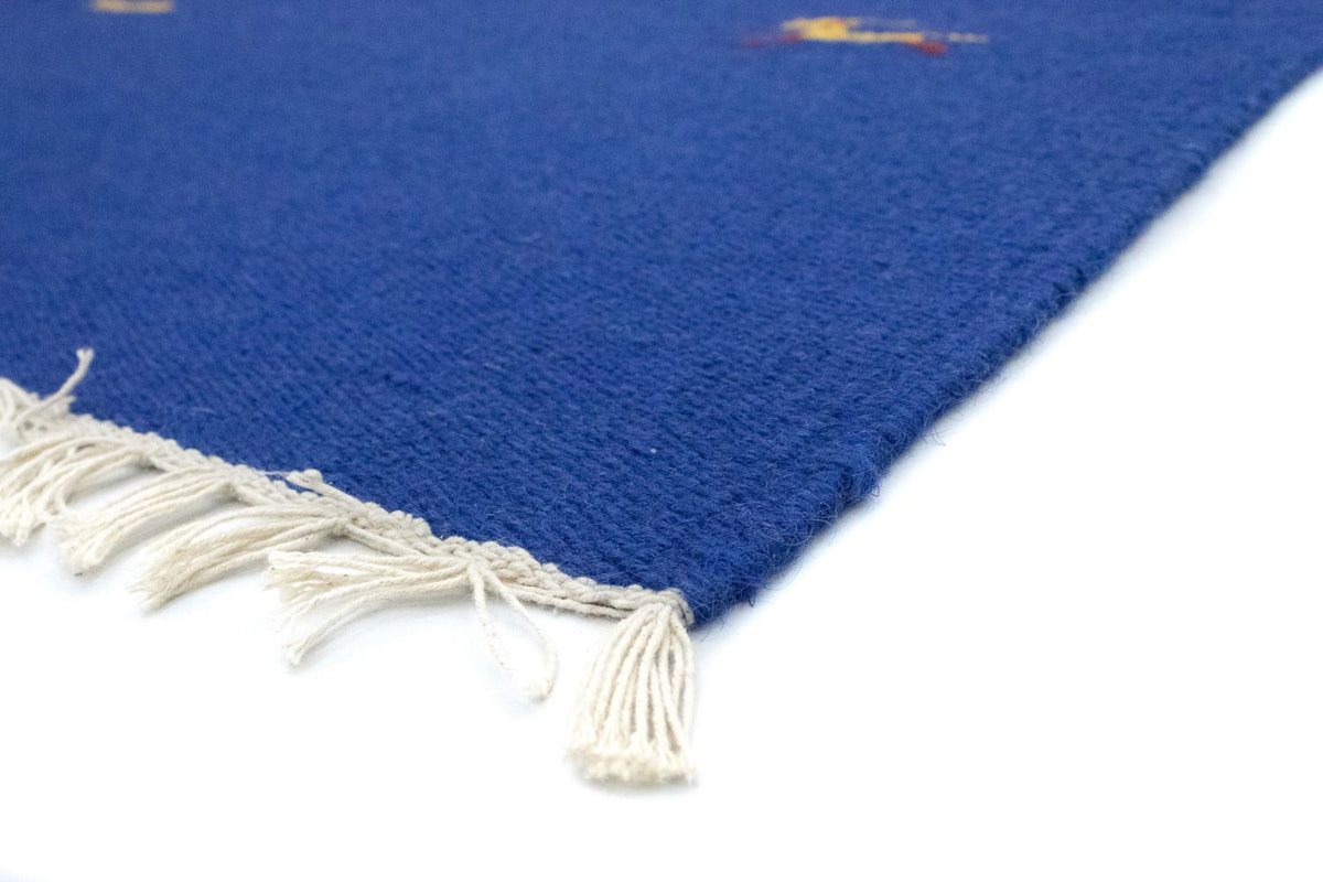 Kelim Modern Teppich 120x180cm - blau