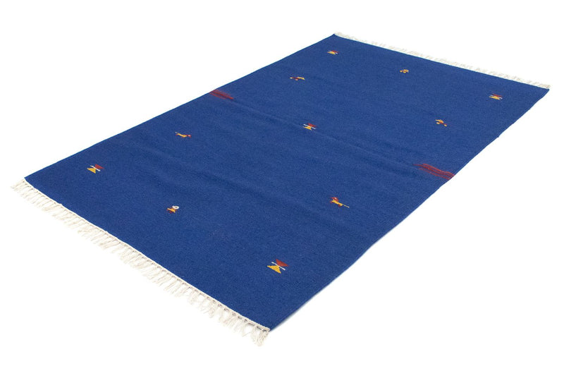 Kelim Teppich - Trendy 120 x 180 cm - blau