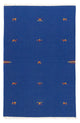 Kelim Teppich - Trendy 120 x 180 cm - blau