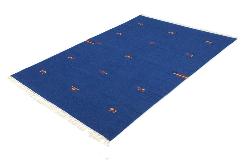 Kelim Teppich - Trendy 120 x 180 cm - blau