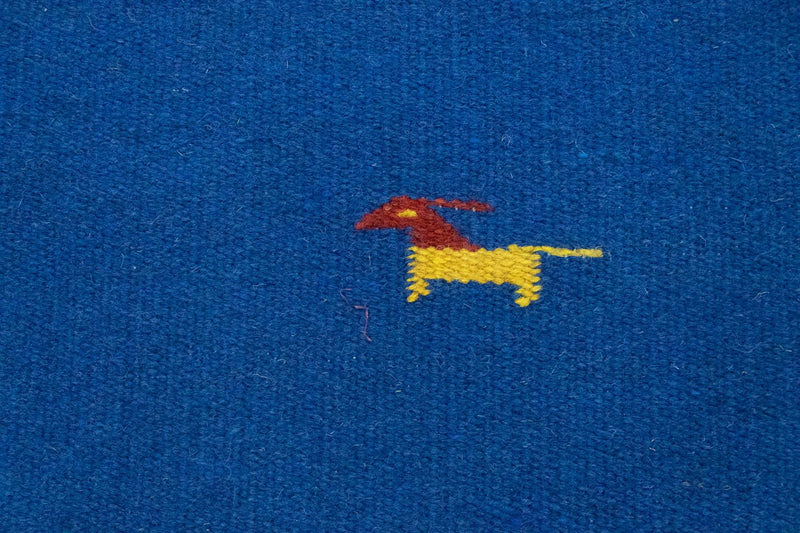Kelim Modern Teppich 120x180cm - blau