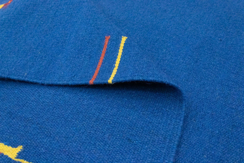 Kelim Modern Teppich 120x180cm - blau