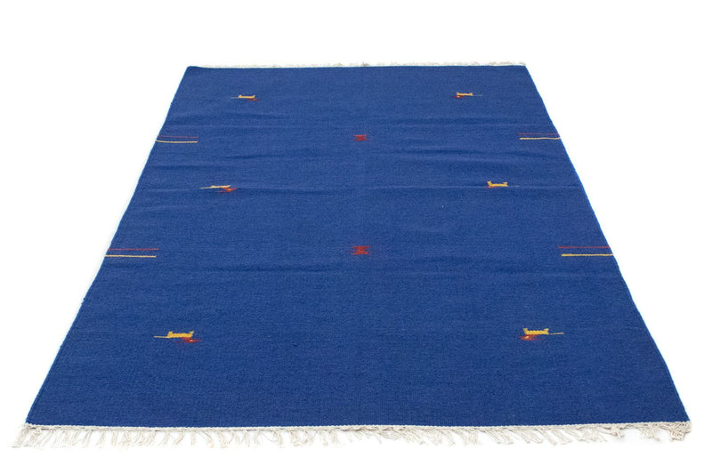 Kelim Modern Teppich 120x180cm - blau