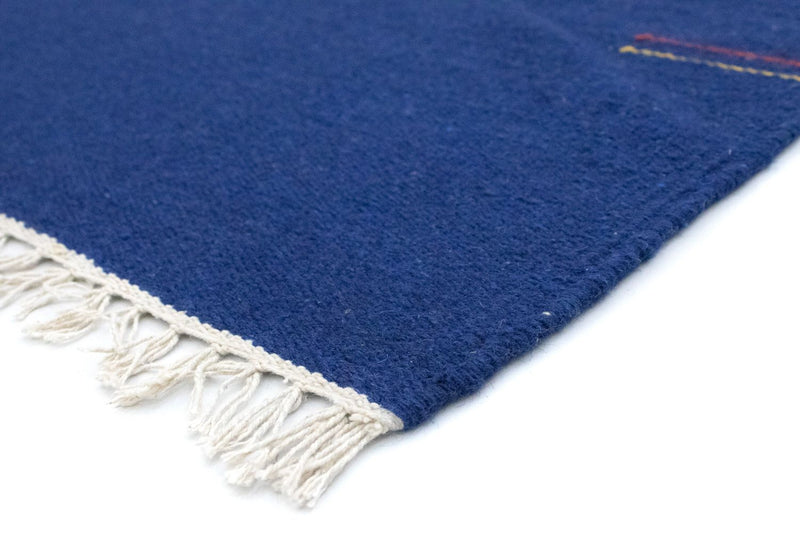 Kelim Modern Teppich 120x180cm - blau