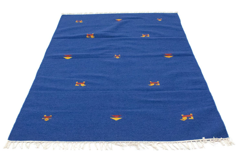 Kelim Teppich - Trendy 120 x 180 cm - blau