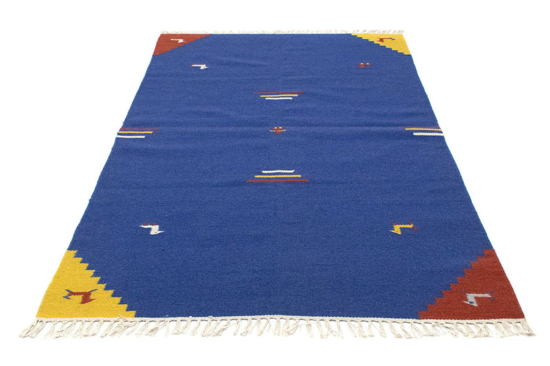 Kelim Teppich - Trendy 120 x 180 cm - blau
