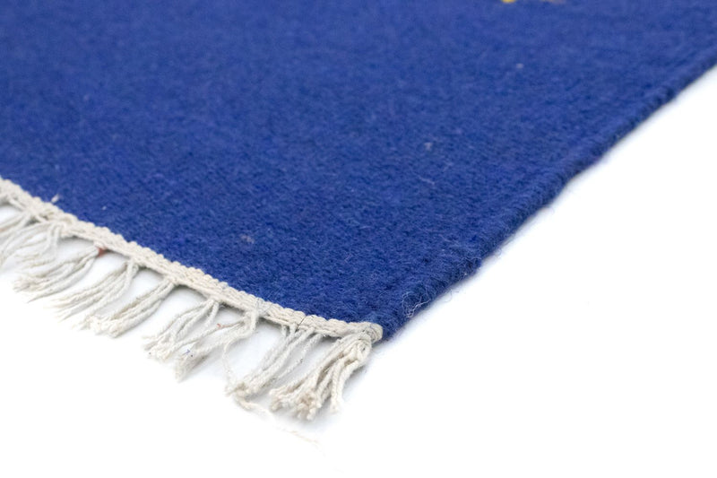 Kelim Modern Teppich 120x180cm - blau